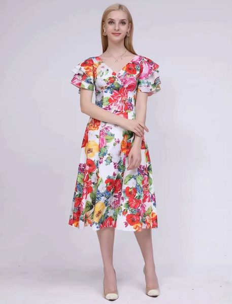 dresses v-neck summer style ladies charming flower print short sleeve mid-calf length casual party club plus size, Black;gray
dresses v-neck summer style ladies charming flower print short sleeve mid-calf length casual party club plus size, Black;gray