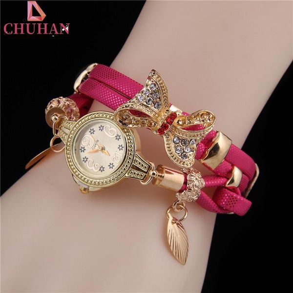 wristwatches chuhan women butterfly watch fashion ladies bracelet bow quartz wristwatch female gift c633, Slivery;brown
wristwatches chuhan women butterfly watch fashion ladies bracelet bow quartz wristwatch female gift c633, Slivery;brown