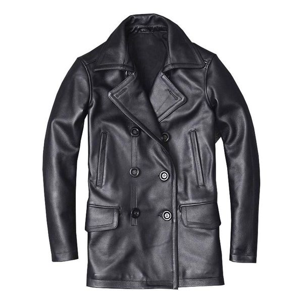 men's leather & faux black long casual style genuine jacket men double breasted large size 5xl real natural cowhide autumn pea coat
men's leather & faux black long casual style genuine jacket men double breasted large size 5xl real natural cowhide autumn pea coat