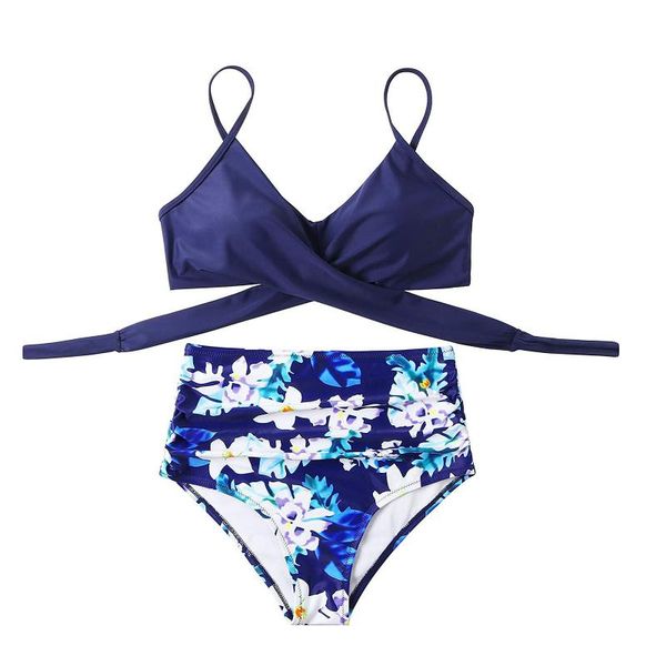 fashion 2021 beach sunbathing summer brazilian bikini women cross high waisted string floral printed 2 piece bathing suit women's swimw, White;black
fashion 2021 beach sunbathing summer brazilian bikini women cross high waisted string floral printed 2 piece bathing suit women's swimw, White;black