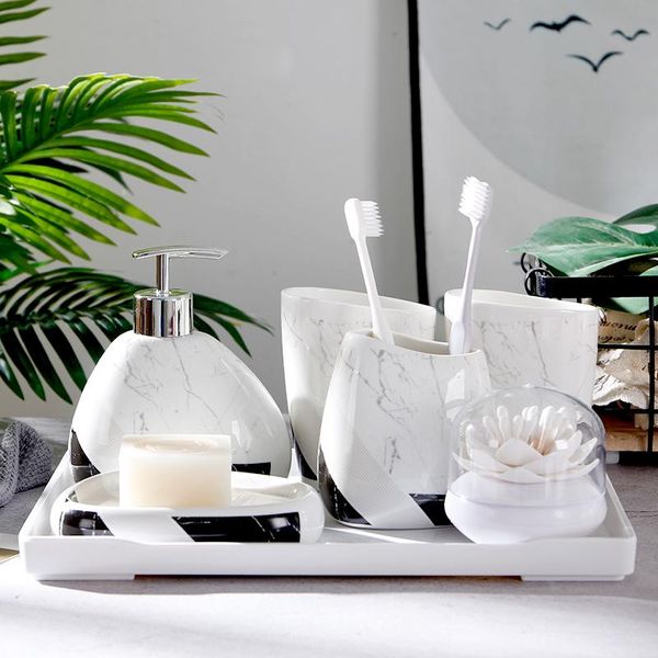 bath accessory set ceramic bathroom mouthwash cup wind black and white 6-piece simple couple household geometric stone
bath accessory set ceramic bathroom mouthwash cup wind black and white 6-piece simple couple household geometric stone