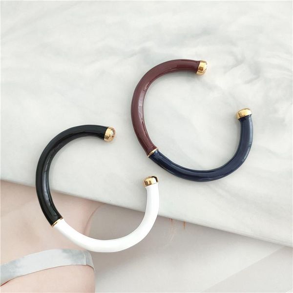 bangle european and american jewelry wholesale simple color matching enamel glaze open bracelet women, Black
bangle european and american jewelry wholesale simple color matching enamel glaze open bracelet women, Black
