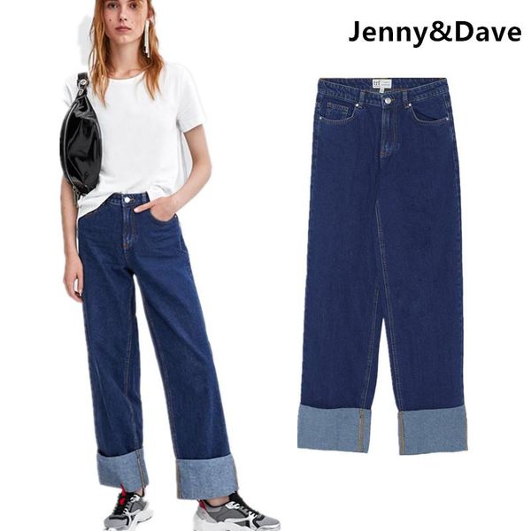women's jeans jenny&dave women high street vintage roll up cotton loose waist mom denim pants boyfriend plus size, Blue
women's jeans jenny&dave women high street vintage roll up cotton loose waist mom denim pants boyfriend plus size, Blue