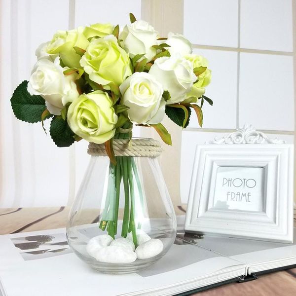 heads 1 bundle artificial rose flower bunch decorations for wedding silk vase table decoration decorative flowers & wreaths
heads 1 bundle artificial rose flower bunch decorations for wedding silk vase table decoration decorative flowers & wreaths