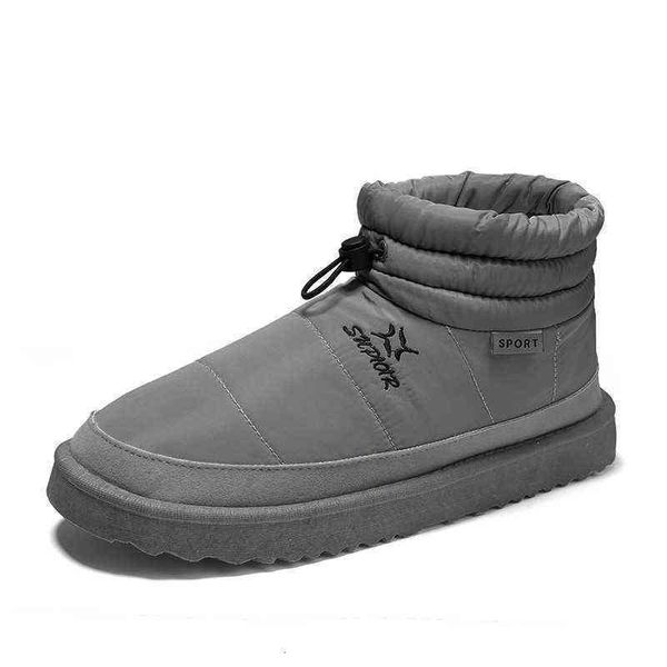 2021 winter psh warm cotton sho bread medium and rt tube leisure outdoor snow boots men's, Black