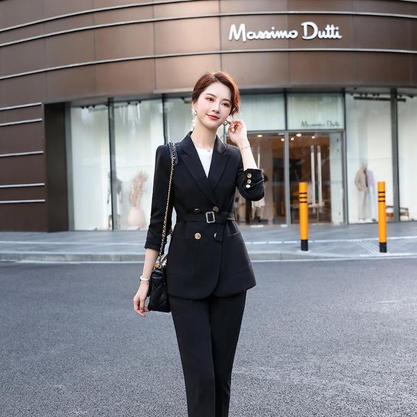 elegant office work wear pant suits ol 2 piece sets solid double breasted blazer jacket & trousers suit for women set women's two pants, White
elegant office work wear pant suits ol 2 piece sets solid double breasted blazer jacket & trousers suit for women set women's two pants, White