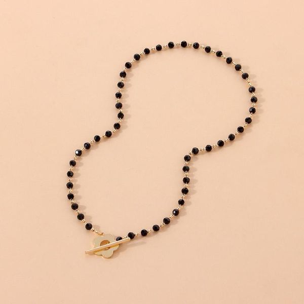 charm women necklace crystal glass beads metal chain on the neck simple flower buckle choker fashion female jewelry gift chains, Silver
charm women necklace crystal glass beads metal chain on the neck simple flower buckle choker fashion female jewelry gift chains, Silver