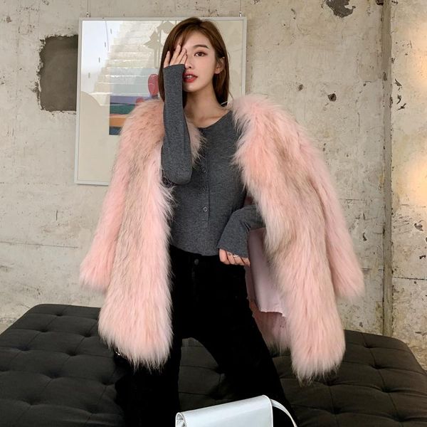 women's fur & faux marca dragon color 2021 haining raccoon hair braided in long coat female young pure manual, Black
women's fur & faux marca dragon color 2021 haining raccoon hair braided in long coat female young pure manual, Black