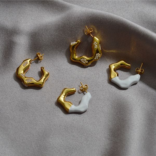 75%off outlet onlineceli series irregular wavy earrings with pearl female contrast earrings, plating, Golden
75%off outlet onlineceli series irregular wavy earrings with pearl female contrast earrings, plating, Golden