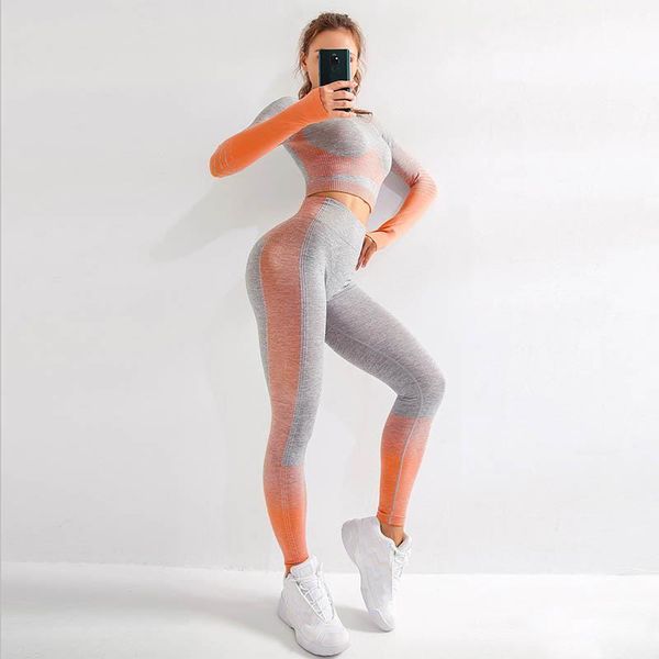 seamles gym clothing sets women tracksuits fitness workout tracksuit training outfits athletic legging casual wear, Gray
seamles gym clothing sets women tracksuits fitness workout tracksuit training outfits athletic legging casual wear, Gray