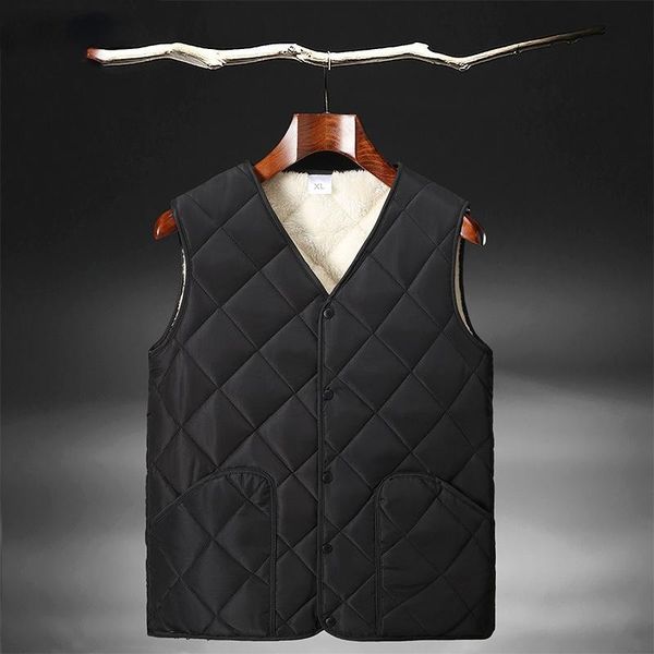men's vests men jacket casual warm plush thickened cotton vest daily and old man or woman clothing, Black;white
men's vests men jacket casual warm plush thickened cotton vest daily and old man or woman clothing, Black;white
