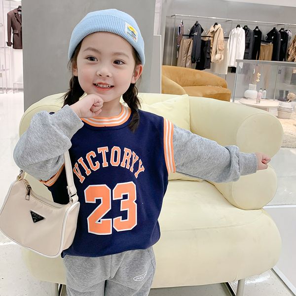 2021 new spring boys girls pullover long-sleeve patchwork sweatshirts t-shirts for childrens clothing 2-8y, White;black
2021 new spring boys girls pullover long-sleeve patchwork sweatshirts t-shirts for childrens clothing 2-8y, White;black
