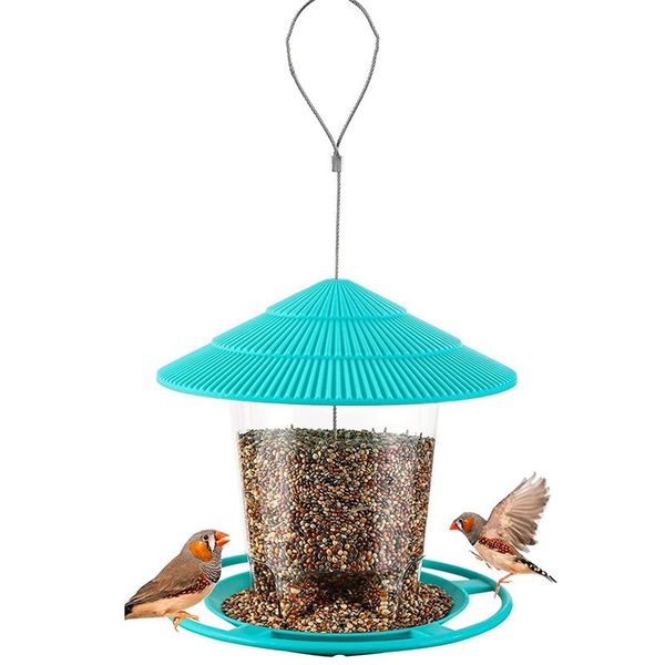 other bird supplies feeders for outside - durable hanging wild feeder, wide mouth, easy to fill & clean, round shaped with roof
other bird supplies feeders for outside - durable hanging wild feeder, wide mouth, easy to fill & clean, round shaped with roof