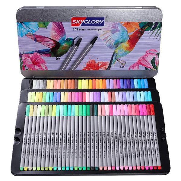 gel pens th 0.4mm 20/24/48/72/102colors fiber pen line drawing iron box set sketch needle marker for school office supplies
gel pens th 0.4mm 20/24/48/72/102colors fiber pen line drawing iron box set sketch needle marker for school office supplies