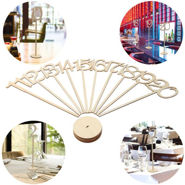 party decoration 20pcs 1-20 wooden table numbers with holder base for wedding or home (wood color)
party decoration 20pcs 1-20 wooden table numbers with holder base for wedding or home (wood color)