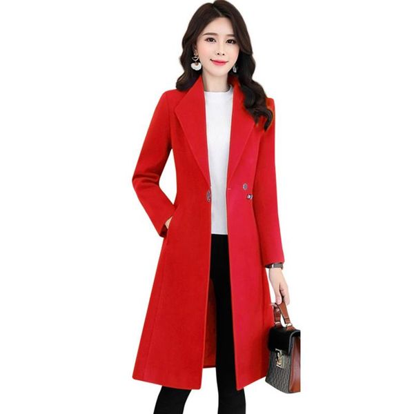 women's wool & blends women jacket autumn winter coat slim long outerwear solid color casual clothes plus size 3xl, Black
women's wool & blends women jacket autumn winter coat slim long outerwear solid color casual clothes plus size 3xl, Black