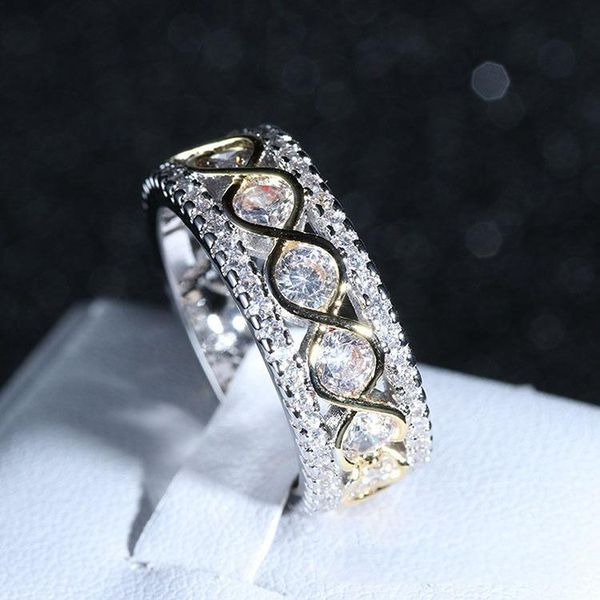 wedding rings luxury white zircon engagement for women party fashion crystal filled vintage finger jewelry arrival gift, Slivery;golden
wedding rings luxury white zircon engagement for women party fashion crystal filled vintage finger jewelry arrival gift, Slivery;golden