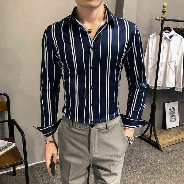 t shirts businesses striped for men's clothes 2021 spring casual sleeve long office sweaters hombre fine black/blue fit ncl7, White;black
t shirts businesses striped for men's clothes 2021 spring casual sleeve long office sweaters hombre fine black/blue fit ncl7, White;black