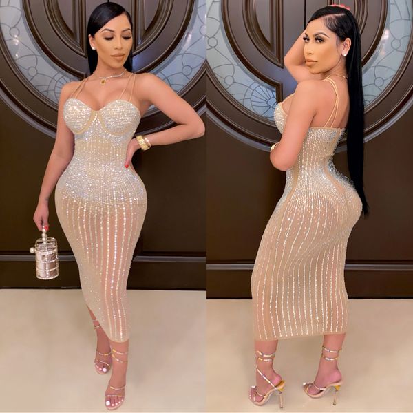 women new style night club party fashionable set auger round collar mesh see-through rhinestone-studded sling dress wind dresses new, White;black
women new style night club party fashionable set auger round collar mesh see-through rhinestone-studded sling dress wind dresses new, White;black