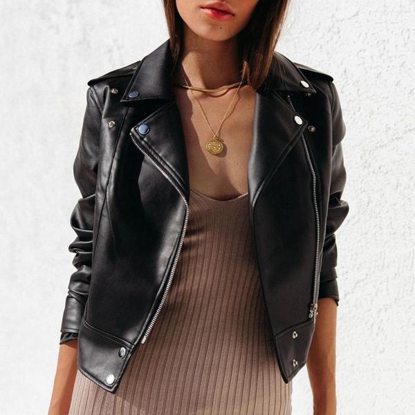 women's jackets faux leather jacket women casual pu loose motorcycle female streetwear oversize coat korean chic spring winter coats, Black;brown
women's jackets faux leather jacket women casual pu loose motorcycle female streetwear oversize coat korean chic spring winter coats, Black;brown
