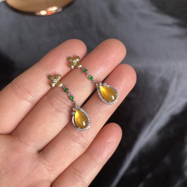 dangle & chandelier original design high transparent chalcedony yellow jade drop earrings elegant charm creative retro female silver jew
dangle & chandelier original design high transparent chalcedony yellow jade drop earrings elegant charm creative retro female silver jew