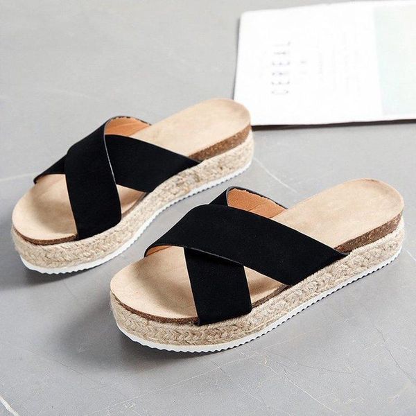 slippers women slides summer sandals with thick soles platform female beach shoes leopard flip flops flat gold, Black
slippers women slides summer sandals with thick soles platform female beach shoes leopard flip flops flat gold, Black