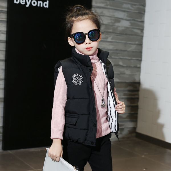 clothing autumn and winter women's thickened warm children's vest middle school children's with cotton jacket, White
clothing autumn and winter women's thickened warm children's vest middle school children's with cotton jacket, White