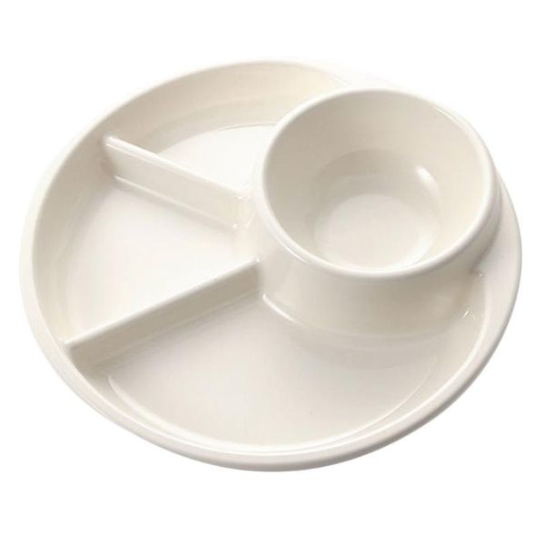 dishes & plates 1pc simple divided breakfast plate practical dining diet dish (white)
dishes & plates 1pc simple divided breakfast plate practical dining diet dish (white)