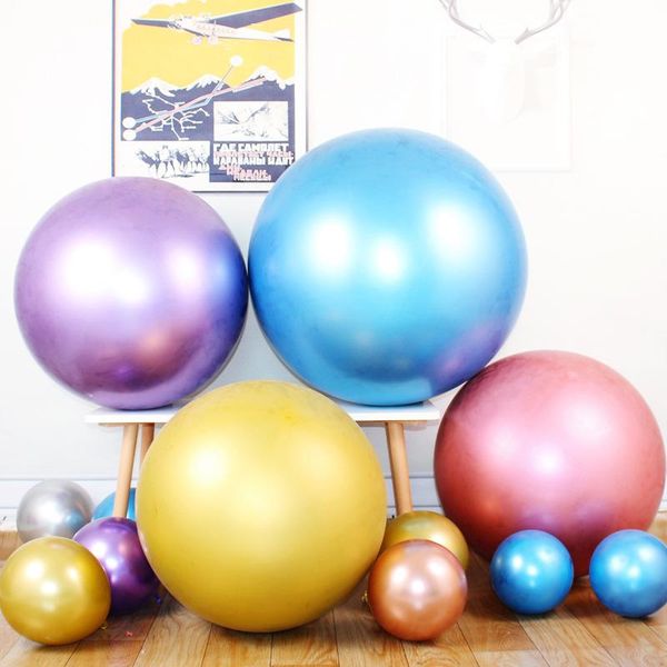 party decoration 1pcs 36 inch huge round metallic latex balloons gold silver big size chrome globos balloon birthday wedding
party decoration 1pcs 36 inch huge round metallic latex balloons gold silver big size chrome globos balloon birthday wedding