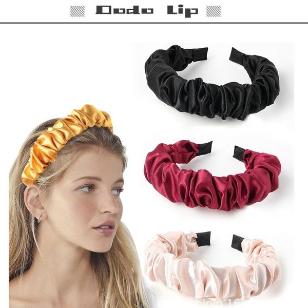 hair accessories women pleated satin bands wrinkle fashion headbands for solid color elegant hairbands cute turban
hair accessories women pleated satin bands wrinkle fashion headbands for solid color elegant hairbands cute turban