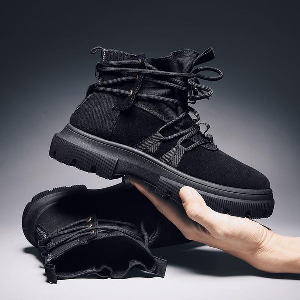 boots bonjean men's shoes work casual height increasing fashion all-match khaki breathable, Black
boots bonjean men's shoes work casual height increasing fashion all-match khaki breathable, Black