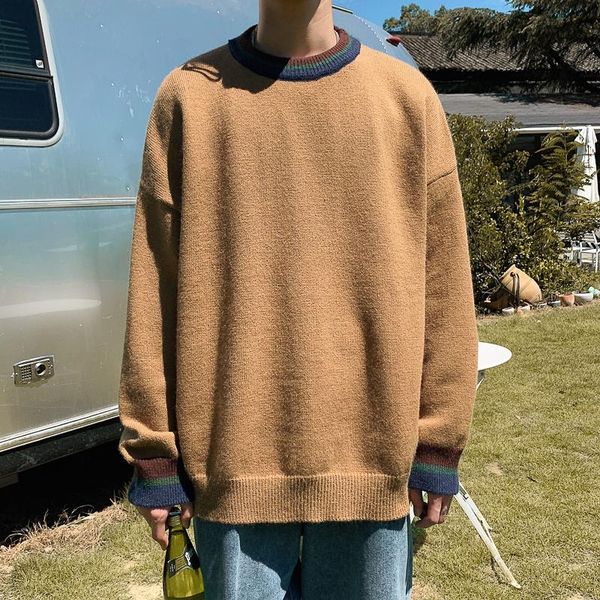 men's sweaters autumn o-neck sweater warm fashion casual knitted pullover men korean loose long-sleeved mens clothes -3xl, White;black
men's sweaters autumn o-neck sweater warm fashion casual knitted pullover men korean loose long-sleeved mens clothes -3xl, White;black