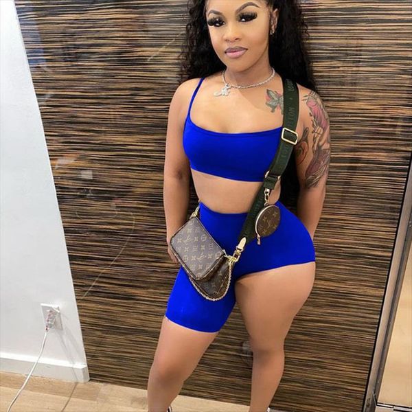 solid strap spaghetti womens tracksuits crop irregular shorts two piece set summer sport tracksuit matching party club outfits, Gray
solid strap spaghetti womens tracksuits crop irregular shorts two piece set summer sport tracksuit matching party club outfits, Gray