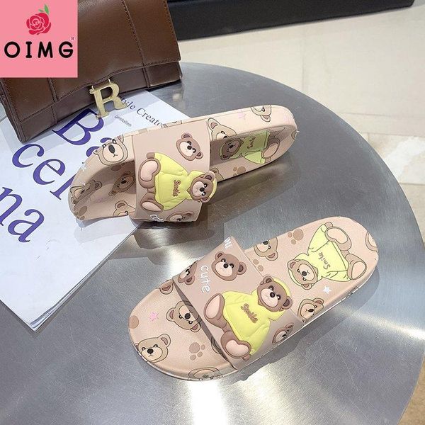 women slippers cute cartoon bear sandals summer fashion slip on beach flip flops indoor bathroom flat slides, Black
women slippers cute cartoon bear sandals summer fashion slip on beach flip flops indoor bathroom flat slides, Black