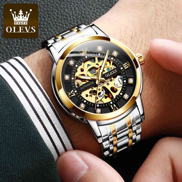 olevs men's watches waterproof automatic mechanical fashion hollow self winding religion masculino luxury skeleton table, Slivery;brown
olevs men's watches waterproof automatic mechanical fashion hollow self winding religion masculino luxury skeleton table, Slivery;brown
