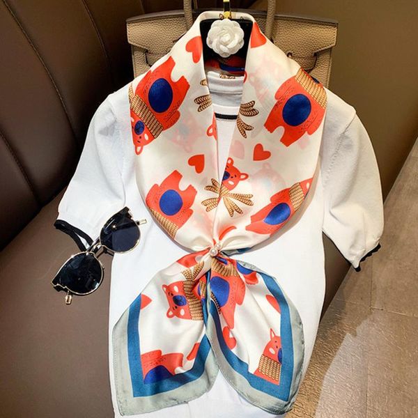 scarves fashion women scarf square simulation silk wild print dual-purpose shawl decorative kerchief neck wrap, Blue;gray
scarves fashion women scarf square simulation silk wild print dual-purpose shawl decorative kerchief neck wrap, Blue;gray
