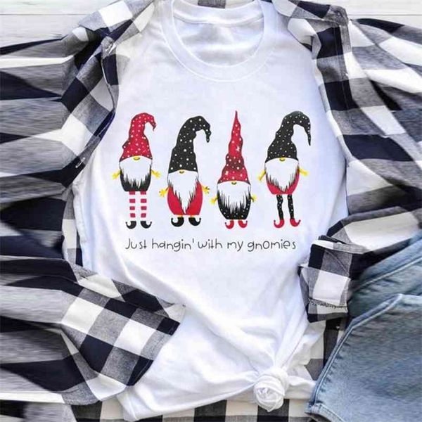 plus size women christmas t-shirt just hangin' with my gnomies letter cartoon print casual short sleeve round collar female 210517, White
plus size women christmas t-shirt just hangin' with my gnomies letter cartoon print casual short sleeve round collar female 210517, White