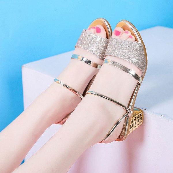 sandals and slippers women's summer wear fashion mid-heel two-wear open-toed thick heel zapatos de mujer, Black
sandals and slippers women's summer wear fashion mid-heel two-wear open-toed thick heel zapatos de mujer, Black