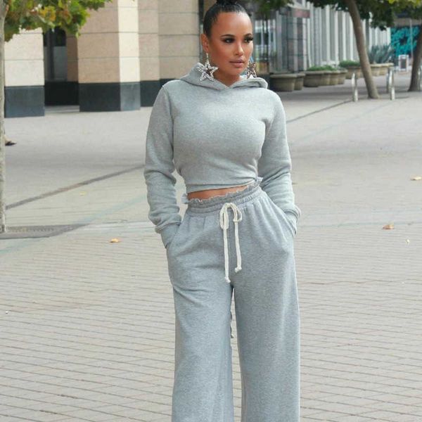 deat women drawstring open back loose sweatershirt lace up wide leg pants two piece set fashion spring summer mz968 210709, White
deat women drawstring open back loose sweatershirt lace up wide leg pants two piece set fashion spring summer mz968 210709, White
