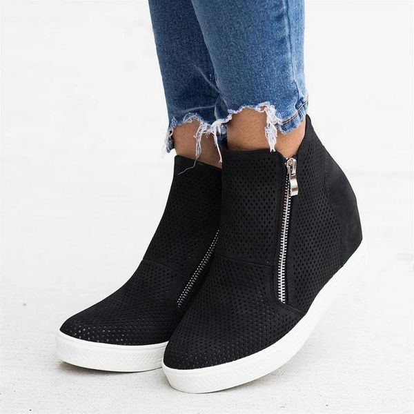boots women ankle autumn hollow mid heels ladies shoes casual sneakers platform vintage big size botas mujer, Black
boots women ankle autumn hollow mid heels ladies shoes casual sneakers platform vintage big size botas mujer, Black