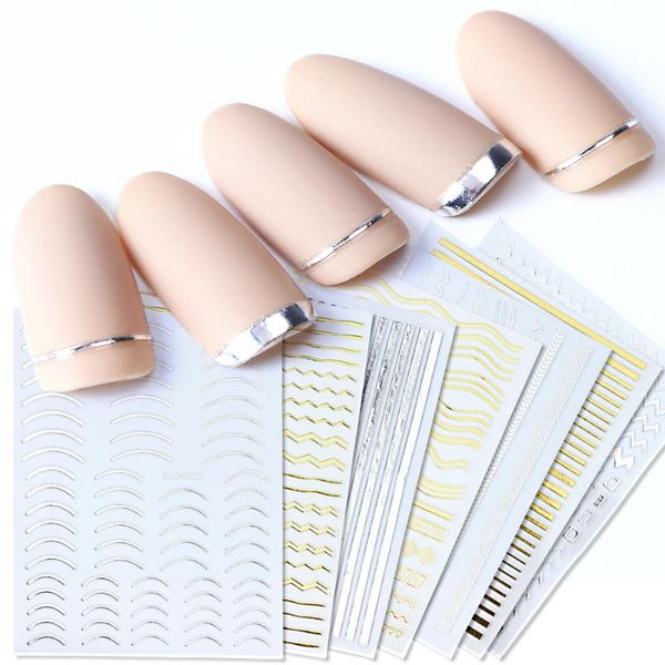 stickers & decals 1pcs gold silver sliders 3d nail straight curved liners stripe tape wraps geometric art decorations zg001-013, Black
stickers & decals 1pcs gold silver sliders 3d nail straight curved liners stripe tape wraps geometric art decorations zg001-013, Black