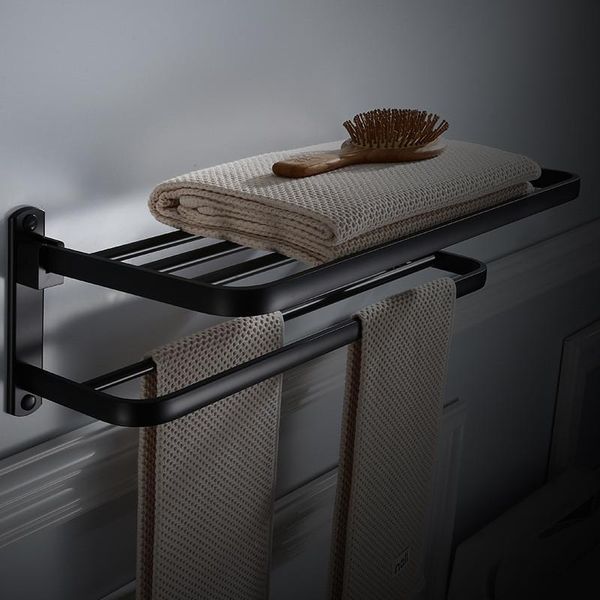 towel racks bath rack with two bars aluminum black 50-60 cm holder for el or home bathroom storage
towel racks bath rack with two bars aluminum black 50-60 cm holder for el or home bathroom storage