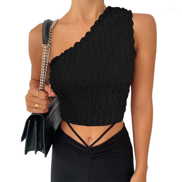 women's tanks & camis style summer slim one shoulder tank streetwear halter irregular hanging neck solid color small vest, White
women's tanks & camis style summer slim one shoulder tank streetwear halter irregular hanging neck solid color small vest, White