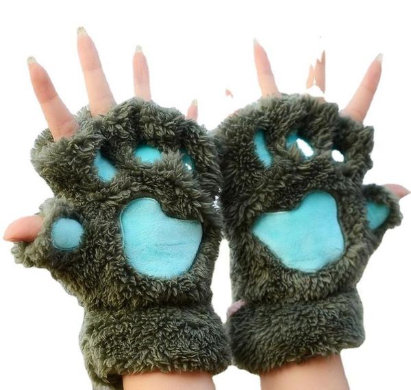 five fingers gloves women cute cat claw plush mittens warm soft short fingerless fluffy bear costume half finger party gift, Blue;gray
five fingers gloves women cute cat claw plush mittens warm soft short fingerless fluffy bear costume half finger party gift, Blue;gray