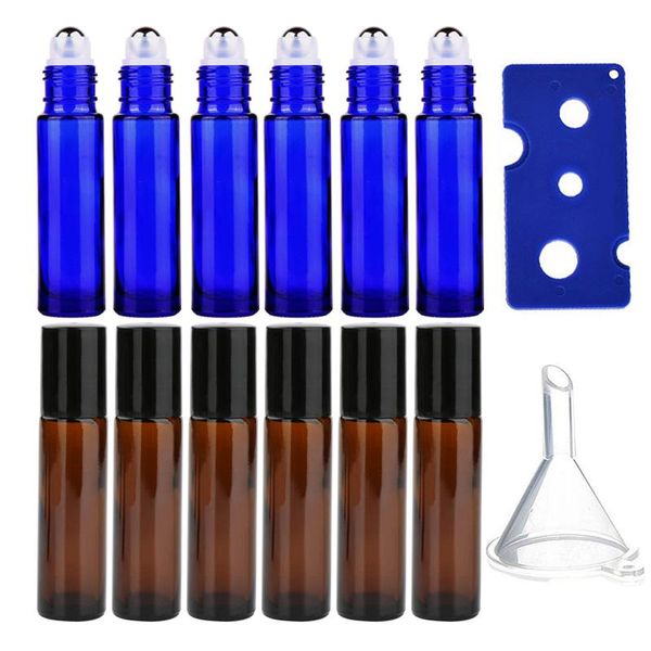 storage bottles & jars 12pack 10ml amber glass roller with stainless steel balls empty leakproof uv protection for essential oil
storage bottles & jars 12pack 10ml amber glass roller with stainless steel balls empty leakproof uv protection for essential oil
