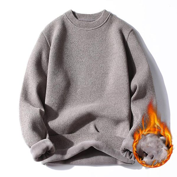 men's sweaters 2021 fashion brand sweater pullover pure color regular plus velvet autumn korean casual clothing, White;black
men's sweaters 2021 fashion brand sweater pullover pure color regular plus velvet autumn korean casual clothing, White;black