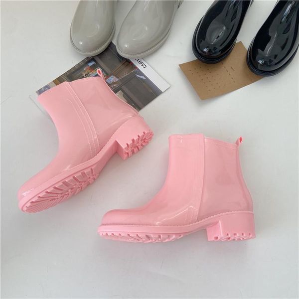 boots thick heel rainboots for women rain day waterproof rubber shoes ankle 2021 female casual pvc boot, Black
boots thick heel rainboots for women rain day waterproof rubber shoes ankle 2021 female casual pvc boot, Black
