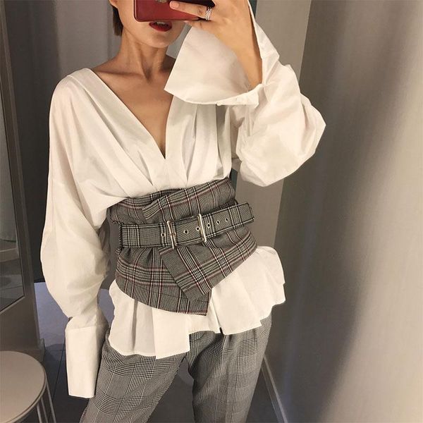 belts fashion ladies vintage check style waist belt super wide fabric adjustable shirt slimming corset cummerbund girdle women, Black;brown
belts fashion ladies vintage check style waist belt super wide fabric adjustable shirt slimming corset cummerbund girdle women, Black;brown