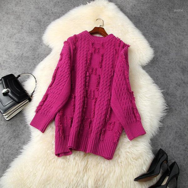 women's sweaters european and american wear 2021 winter style long - sleeved fringed twist fashion knit sweater, White;black
women's sweaters european and american wear 2021 winter style long - sleeved fringed twist fashion knit sweater, White;black