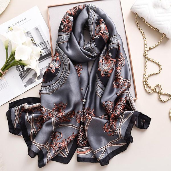 scarves women silk scarf summer female ladies beach wrap fashion shawl bandanna sunscreen foulard muffler pareo, Blue;gray
scarves women silk scarf summer female ladies beach wrap fashion shawl bandanna sunscreen foulard muffler pareo, Blue;gray